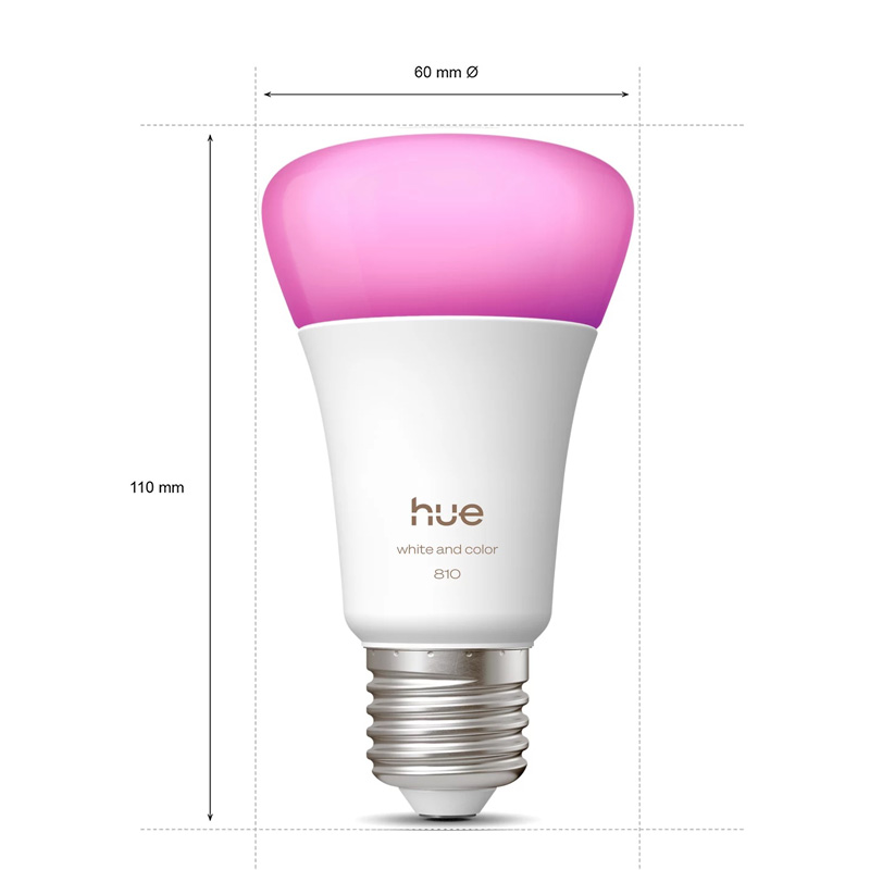 Philips Hue E27 A60 810LM Smar - đánh giá và giá Philips Light Hue White